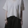 雙層棉紗 V領舒身上衣 三色 | Short Sleeve