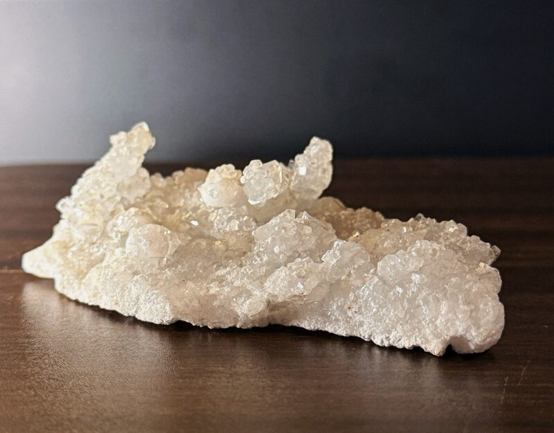 完山 葡萄石糖霜魚眼 Apophyllite on Green Prehnit | 原礦