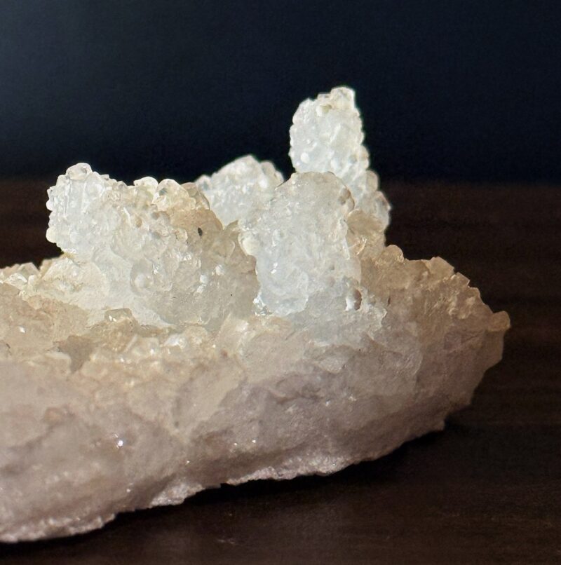完山 葡萄石糖霜魚眼 Apophyllite on Green Prehnit | 原礦