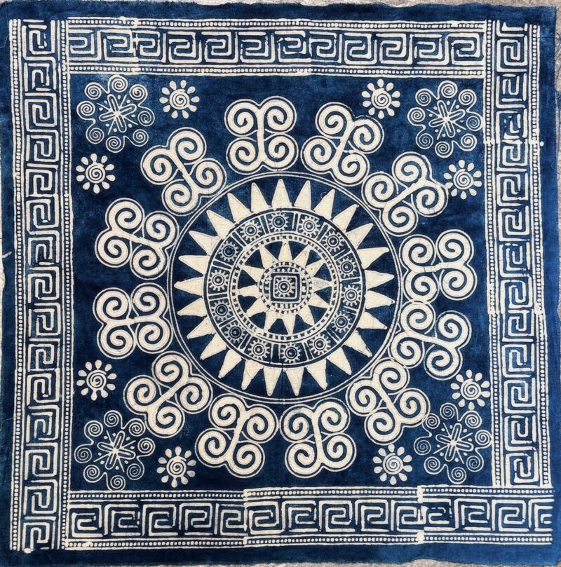 日紋螺靈 草木蠟染手織掛布 | Batik Art