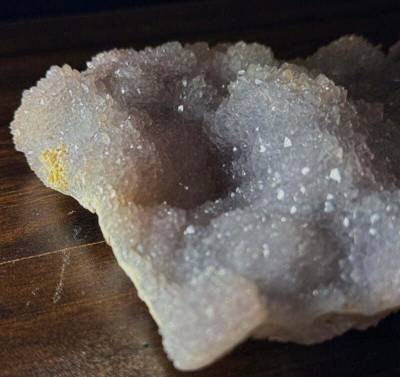 微光之山 虹光山海大晶簇 Druzy Quartz Botryoidal Lavender Chalcedony Landscape | 原礦