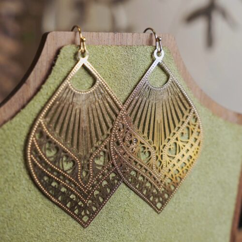 神聖幾何 鏤空耳環 北美原住民設計 | Earrings