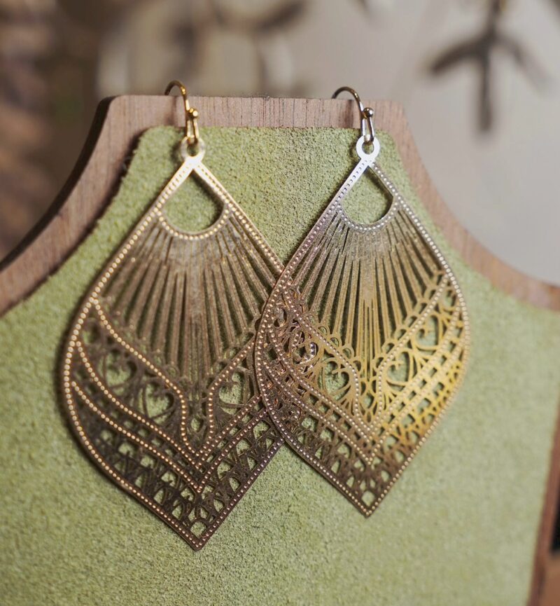 神聖幾何 鏤空耳環 北美原住民設計 | Earrings