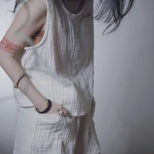 有機棉 eco瑜珈純色套裝 淨白 | Whole Set
