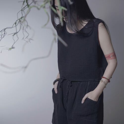 有機棉 eco瑜珈純色套裝 醇黑 | Whole Set