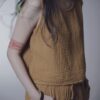 有機棉 eco瑜珈純色套裝 薑黃 | Whole Set