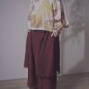 有機棉 植物捶染蝴蝶袖上衣 | 夏岩 | Batwing Sleeve Top