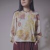 有機棉 植物捶染蝴蝶袖上衣 | 夏岩 | Batwing Sleeve Top