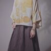 有機棉 植物捶染蝴蝶袖上衣 | 冶金 | Batwing Sleeve Top